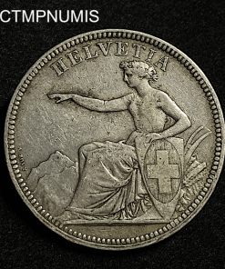 ,MONNAIE,SUISSE,5,FRANCS,ARGENT,1874,B.,BRUXELLES,