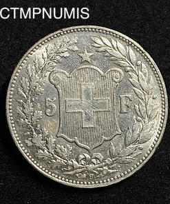 ,MONNAIE,SUISSE,5,FRANCS,ARGENT,1892,