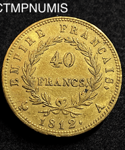 ,MONNAIE,EMPIRE,40,FRANCS,OR,NAPOLEON,1812,