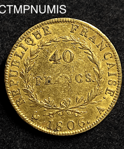 ,MONNAIE,40,FRANCS,OR,NAPOLEON,1806,