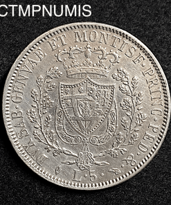 ,MONNAIE,ITALIE,5,LIRE,ARGENT,1828,TURIN,