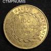 ,MONNAIE,100,FRANCS,OR,GENIE,1909,