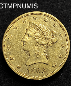 ,MONNAIE,ETATS,UNIS,10,DOLLAR,OR,1866,