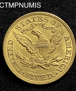 ,MONNAIE,ETATS,UNIS,5,DOLLAR,OR,1900,