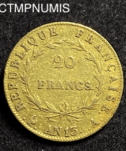 ,MONNAIE,20,FRANCS,OR,NAPOLEON,I°,AN,13,