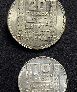 ,MONNAIE,20,10,FRANCS,TURIN,1929,SPL,