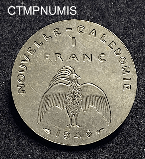 ,MONNAIE,ESSAI,NOUVELLE,CALEDONIE,1,FRANC,1948,