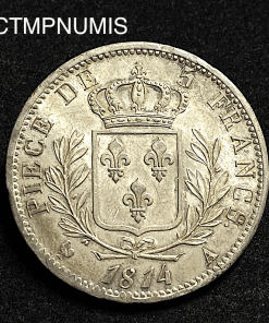 ,MONNAIE,ROYALE,LOUIS,XVIII,5,FRANCS,1814,SPL,