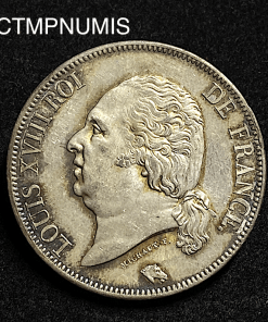 ,MONNAIE,ROYALE,5,FRANCS,LOUIS,XVIII,1822,SPL,