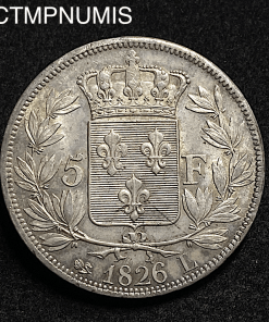 ,MONNAIE,ROYALE,5,FRANCS,ARGENT,CHARLES,X,1826,L,BAYONNE,SPL,