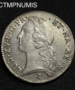 ,MONNAIE,ROYALE,ECU,BANDEAU,LOUIS,XV,1765,PAU,