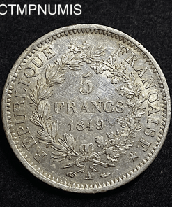 ,MONNAIE,ARGENT,5,FRANCS,HERCULE,1849,