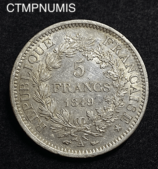 ,MONNAIE,ARGENT,5,FRANCS,HERCULE,1849,