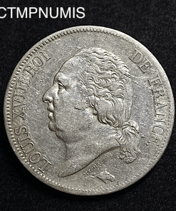 ,MONNAIE,ROYALE,5,FRANCS,ARGENT,LOUIS,XVIII,1822,