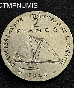 ,MONNAIE,OCEANIE,ESSAI,2,FRANCS,1948,