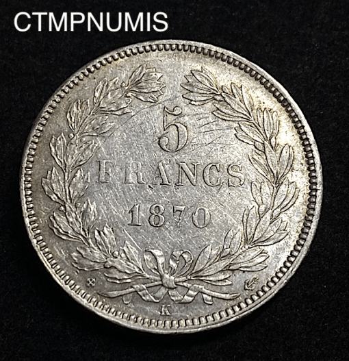 ,MONNAIE,5,FRANCS,CERES,1870,BORDEAUX,