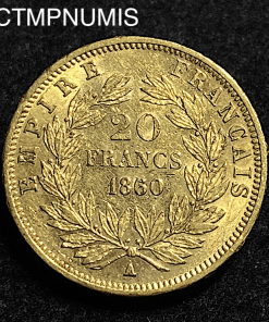 ,MONNAIE,EMPIRE,20,FRANCS,OR,NAPOELON,1860,50,