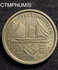 ,MONNAIE,SAINT,PIERRE,MIQUELON,ESSAI,2,FRANCS,1948,