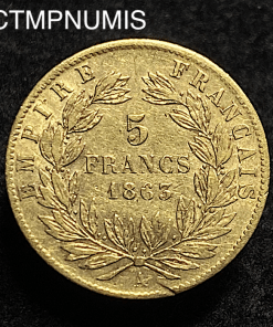 ,MONNAIE,EMPIRE,5,FRANCS,OR,NAPOLEON,1863,