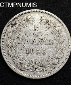 ,MONNAIE,ROYALE,5,FRANCS,LOUIS,PHILIPPE,1836,D,LYON,