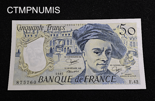 ,BILLET,50,FRANCS,QUENTIN,1985,