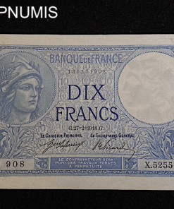 ,BILLET,10,FRANCS,MINERVE,27,2,1918,