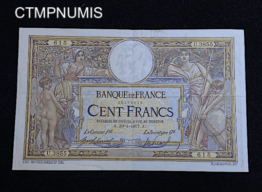 ,BILLET,100,FRANCS,MERSON,30,1,1917,