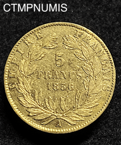 ,MONNAIE,EMPIRE,5,FRANCS,OR,NAPOLEON,1856,