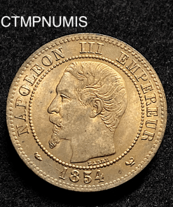 ,MONNAIE,EMPIRE,2,CENTIMES,NAPOLEON,1854,W,LILLE,SPL,