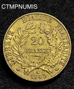 ,MONNAIE,20,FRANCS,OR,CERES,1849,