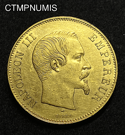 ,MONNAIE,EMPIRE,100,FRANCS,OR,NAPOELON,1857,