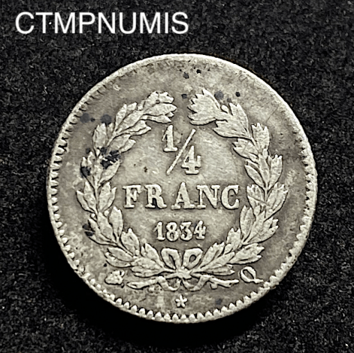 ,MONNAIE,ROYALE,1/4,FRANC,1834,Q,PERPIGNAN,
