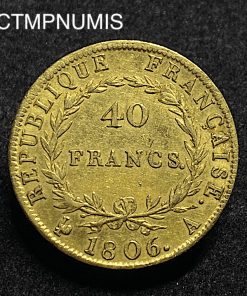 ,MONNAIE,40,FRANCS,OR,NAPOLEON,I°,1806,