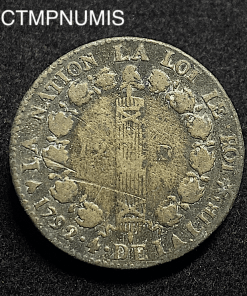 ,MONNAIE,12,DENIERS,LOUIS,XVI,1792,BB,STRASBOURG,