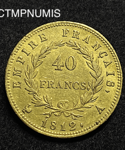 ,MONNAIE,EMPIRE,40,FRANCS,OR,NAPOLEON,1812,