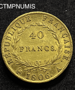 ,MONNAIE,40,FRANCS,OR,NAPOLEON,1806,
