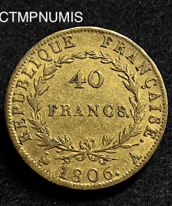 ,MONNAIE,40,FRANCS,OR,NAPOLEON,EMPEREUR,1806,