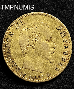 ,MONNAIE,EMPIRE,5,FRANCS,OR,NAPOLEON,1860,A,