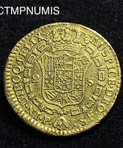 ,MONNAIE,COLOMBIE,2,ESCUDOS,OR,CHARLES,1788,POPAYAN,