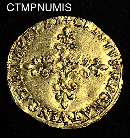 ,MONNAIE,ROYALE,CHARLES,IX,ECU,OR,1567,M,TOULOUSE,