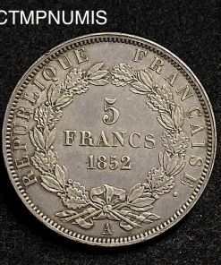 ,5,FRANCS,LOUIS,NAPOLEON,1852,JJ,BARRE,