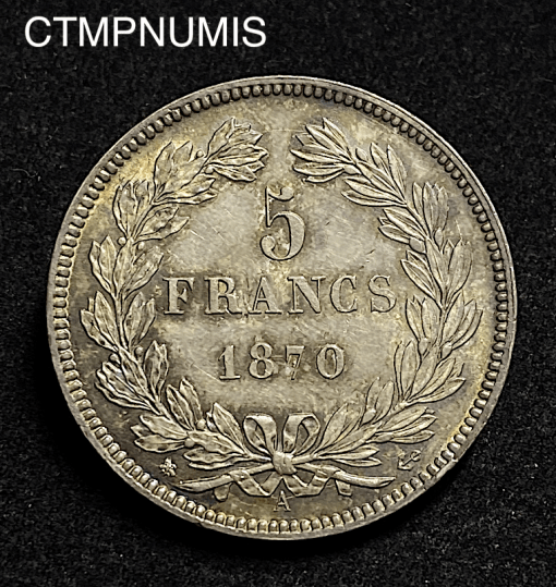 ,5,FRANCS,CERES,ARGENT,1870,K,BORDEAUX,