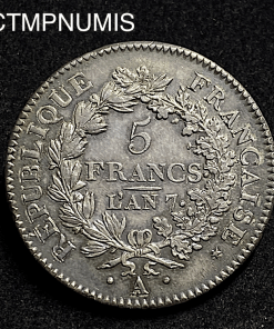 ,MONNAIE,5,FRANCS,ARGENT,UNION,ET,FORCE,AN,7,SPL,