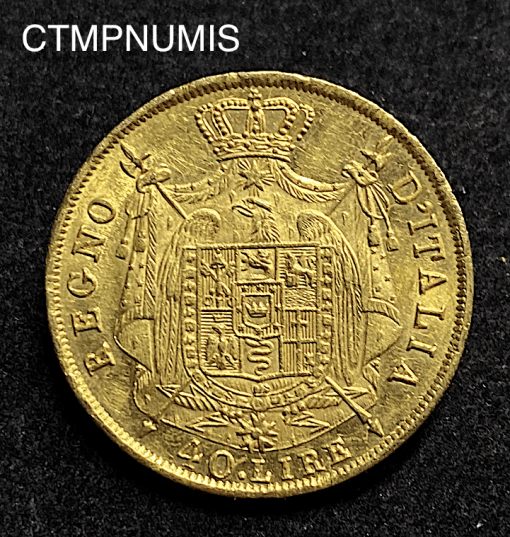 ,MONNAIE,ITALIE,40,LIRE,OR,NAPOLEON,1814,MILAN,