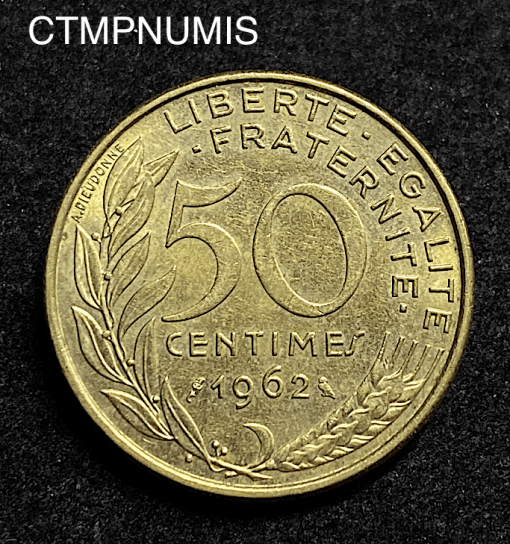 ,MONNAIE,50,CENTIMES,LAGRIFFOUL,1962,4,PLIS,