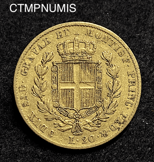 ,MONNAIE,ITALIE,20,LIRE,OR,1834,