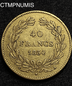 ,MONNAIE,ROYALE,LOUIS,PHILIPPE,40,FRANCS,OR,1834,