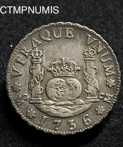 ,MONNAIE,MEXIQUE,2,REALES,ARGENT,1736,MEXICO,