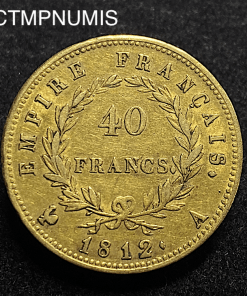 ,MONNAIE,EMPIRE,40,FRANCS,OR,NAPOLEON,1812,