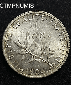 ,MONNAIE,1,FRANC,SEMEUSE,1904,SPL,